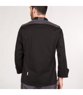 Casaca Chef 9336 Helios-negro. Cool max. Garys