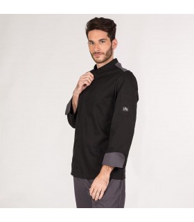 Casaca Chef 9336 Helios-negro. Cool max. Garys