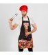 Delantal 15012 Barbacoa con peto y bolsillo. Garys