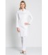 Bata sanitaria de mujer entallada 8218700 cuello redondo. 2 Dyneke