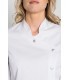 Bata sanitaria de mujer entallada 8218700 cuello redondo. cuello Dyneke
