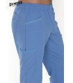 Pantalón sanitario y de estética unisex 8220574 Microfibra. detalle Dyneke