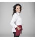 Delantal 1203  corto con bolsillo. Garys. Granate 2