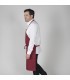Delantal 1164 con peto y bolsillo. Garys. Granate 2