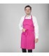 Delantal 116-B. Bolsillo en el centro. Garys, fucsia