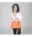 Delantal corto 120. Sin bolsillo. Garys, naranja