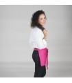 Delantal corto 120. Sin bolsillo. Garys, fucsia 2