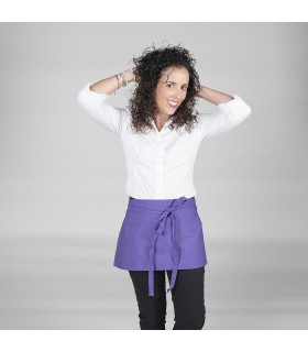 Delantal corto 120. Sin bolsillo. Garys, morado