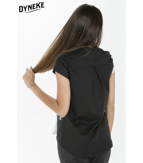 Casaca de estética de mujer 8227841. Asimétrica. espalda Dyneke