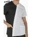 Casaca de estética de hombre 8228841. Asimétrica. detalle Dyneke