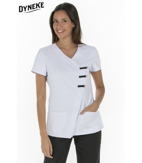 Casaca de estética de mujer 8240570 Cruzada. Dyneke