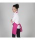 Delantal 182. Bolsillo en el centro. Garys, fucsia espalda