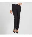 Pantalón 2034 de talle medio negro de microfibra de señora. Garys