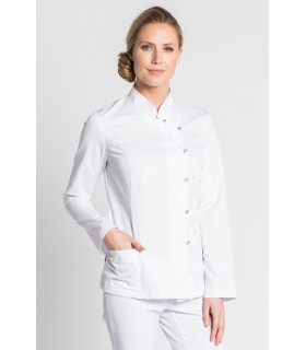 Casaca de estética de mujer 8243700. Cruzada. Dyneke