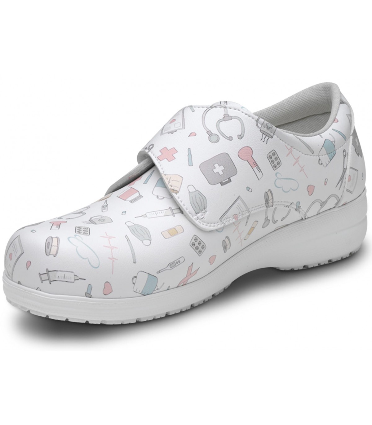 Zapatos Sanitarios Beta De Feliz Caminar - Piel Auténtica, Suela EVA Antideslizante, 195 Grs, Ideales Para Profesionales Sanitarios
