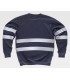 Sudadera Reflectante de cuello redondo C9031. Workteam Marino espalda
