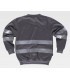 Sudadera Reflectante de cuello redondo C9031. Workteam Gris espalda