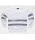 Sudadera Reflectante de cuello redondo C9031. Workteam Blanco pecho