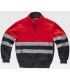 Sudadera reflectante con cierre de media cremallera C9033. Workteam 1