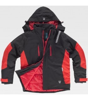Chaqueta acolchada combinada WF2858. Workteam Rojo 3