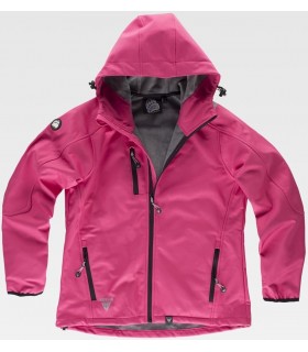 Chaqueta workshell de mujer S9494. Workteam ROSA 1