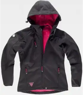 Chaqueta workshell de mujer S9494. Workteam NEGRO 1