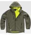 Chaqueta Workshell con capucha S9499. Workteam KAKI 1
