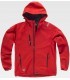 Chaqueta Workshell con capucha S9499. Workteam ROJO 1