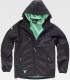 Chaqueta Workshell con capucha S9499. Workteam NEGRO 1