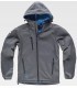 Chaqueta Workshell con capucha S9499. Workteam GRIS 1