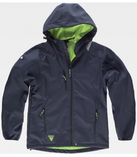 Chaqueta Workshell con capucha S9499. Workteam MARINO 1