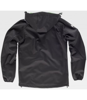 Chaqueta Workshell con capucha S9499. Workteam NEGRO 2