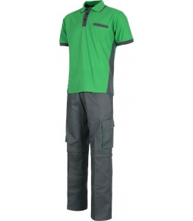 Conjunto WSET1465 de polo manga corta 