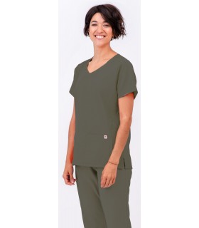 Casaca sanitaria de mujer con doble bolsillo 114210. Eurosavoy  VD