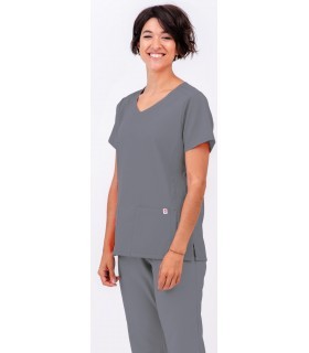 Casaca sanitaria de mujer con doble bolsillo 114210. Eurosavoy GR