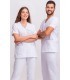 Casaca sanitaria unisex con vivos a contraste 114012. Eurosavoy CE