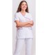 Casaca sanitaria unisex con vivos a contraste 114012. Eurosavoy FS