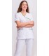 Casaca sanitaria unisex con vivos a contraste 114012. Eurosavoy VD