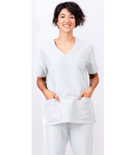 Casaca sanitaria de mujer con doble bolsillo 114206. Eurosavoy BL