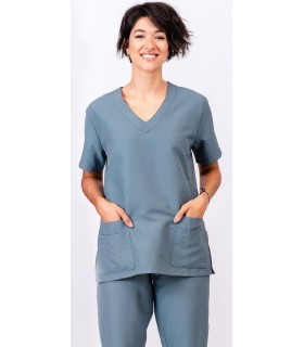 Casaca sanitaria de mujer con doble bolsillo 114206. Eurosavoy GR