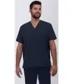 Casaca sanitaria unisex de tejido elástico con 3 bolsillos 114016. Eurosavoy MA