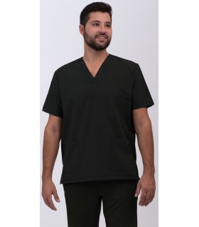 Casaca sanitaria unisex de tejido elástico con 3 bolsillos 114016. Eurosavoy NG