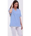 Casaca sanitaria unisex de tejido elástico con 3 bolsillos 114016. Eurosavoy CE