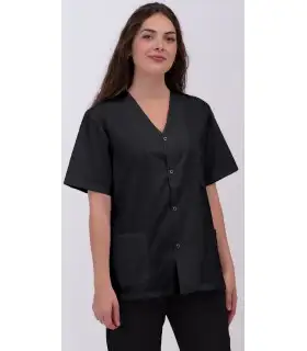 Casaca sanitaria unisex con cierre central con corchetes 114014. Eurosavoy NG