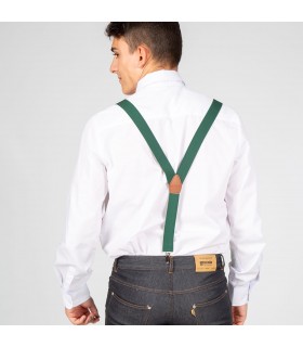 Tirante 329 elástico unisex. Garys. Verde espalda