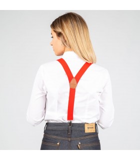 Tirante 329 elástico unisex. Garys. Rojo espalda