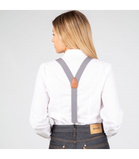 Tirante 329 elástico unisex. Garys. Gris espalda