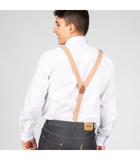 Tirante 329 elástico unisex. Garys. Beige espalda