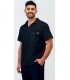 Polo sanitario unisex con cierre de tejido elástico 114400. Eurosavoy NG