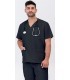 Casaca sanitaria unisex de cuello pico 114007. Eurosavoy NG